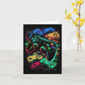 Gamer Video Game Controller 17 Karte (Gelbe Blume)