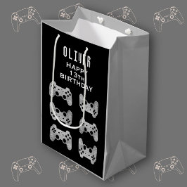 Gamer Video Game Controller Geburtstag Mittlere Geschenktüte