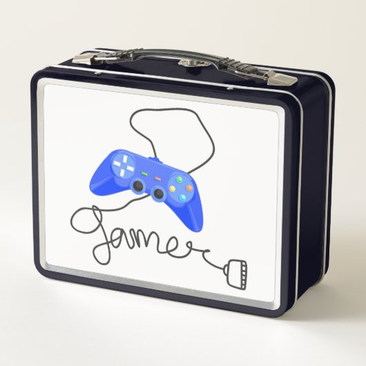 Gamer Video Game Controller Metall Brotdose (Rückseite)