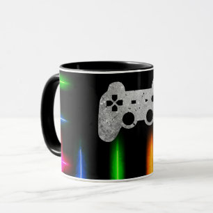 Gamer Video Game Controller Neors Black Tasse