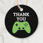 Gamer Video Game Party Vielen Dank Personalisiert Geschenkanhänger (Rückseite)