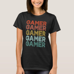 Gamer Vintag Retro 70er Jahre Style Video Game Men T-Shirt