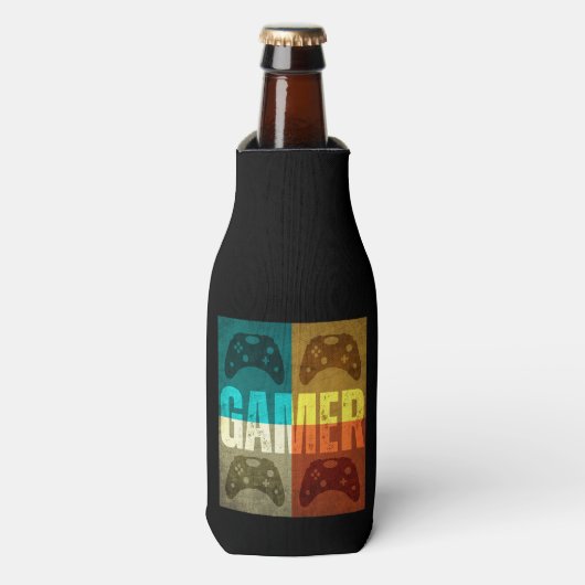 GAMER VINTAG VIDEO GAME CONTROLLER FLASCHENKÜHLER (Flaschenvorderseite)