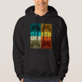 GAMER VINTAG VIDEO GAME CONTROLLER HOODIE (Vorderseite)