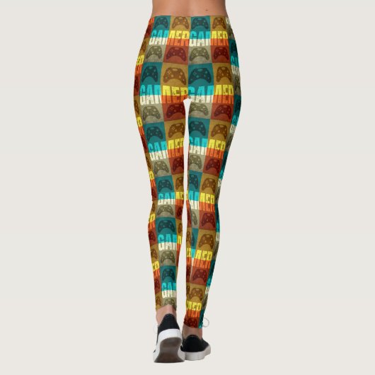 GAMER VINTAG VIDEO GAME CONTROLLER LEGGINGS (Rückseite)