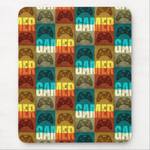 GAMER VINTAG VIDEO GAME CONTROLLER MOUSEPAD