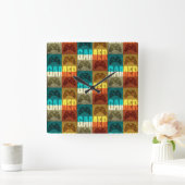 GAMER VINTAG VIDEO GAME CONTROLLER QUADRATISCHE WANDUHR (Zuhause)