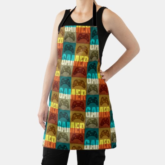 GAMER VINTAG VIDEO GAME CONTROLLER SCHÜRZE (InSitu)