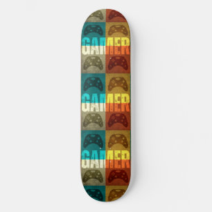 GAMER VINTAG VIDEO GAME CONTROLLER SKATEBOARD