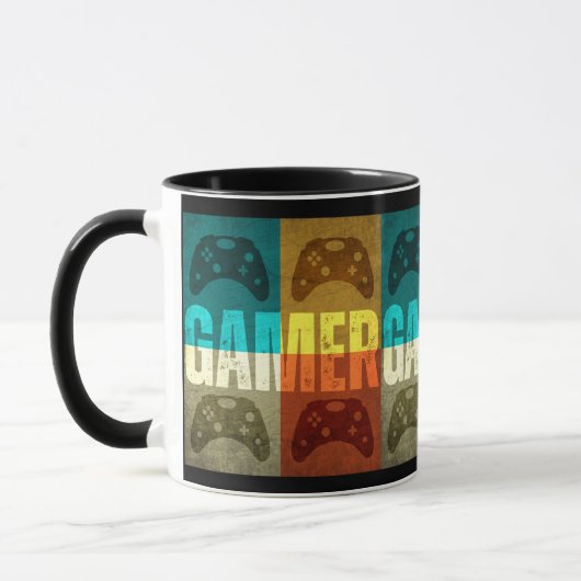 GAMER VINTAG VIDEO GAME CONTROLLER TASSE (Links)