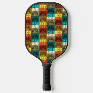 GAMER VINTAGE VIDEOSPIELKONTROLLER PICKLEBALL SCHLÄGER