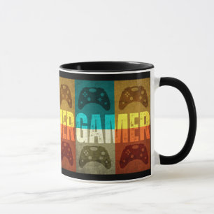 GAMER VINTAGE VIDEOSPIELKONTROLLER TASSE