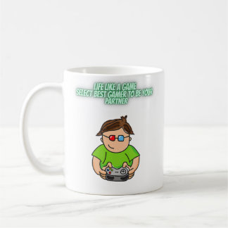 Gamer von seinem oder ihrem Partner Ich liebe mein Kaffeetasse