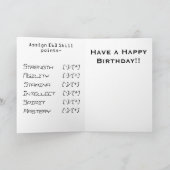 Gamer-waagerecht ausgerichtete hohe karte (Innenseite)