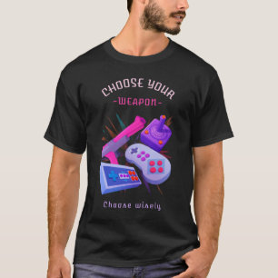 Gamer wählt das Video-Spiel "Kinder Kinder bis spä T-Shirt