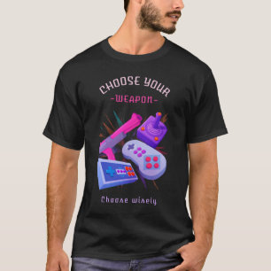 Gamer wählt das Video-Spiel "Kinder Kinder bis spä T-Shirt