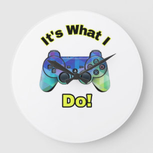 Gamer Wall Clock Große Wanduhr