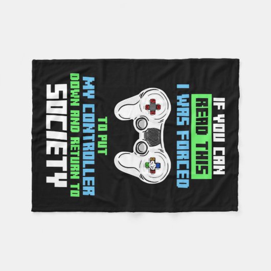 Gamer war gezwungen, das Spiel zu kontrollieren Fleecedecke (Vorderseite (Horizontal))