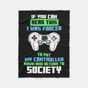 Gamer war gezwungen, das Spiel zu kontrollieren Fleecedecke