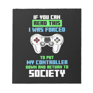 Gamer war gezwungen, das Spiel zu kontrollieren Notizblock