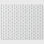 Gamer WASD-Spiel über Hochzeitsspiele Geschenkpapier (Flach)