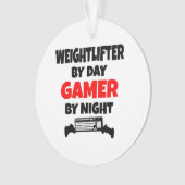 Gamer Weightlifter Ornament (Vorderseite)