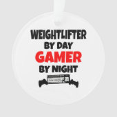 Gamer Weightlifter Ornament (Vorderseite)