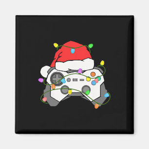 Gamer Weihnachten Gaming Santa Hut Videospiel Kont Magnet