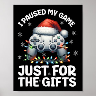 Gamer Weihnachten Gaming Xmas Videospiele Jungen C Poster