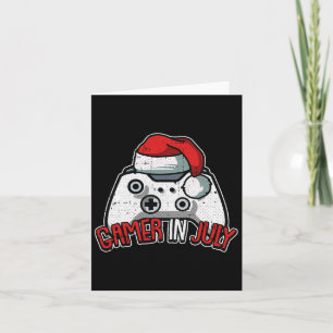 Gamer Weihnachten Im Juli Gaming Videospiel-Contro Karte