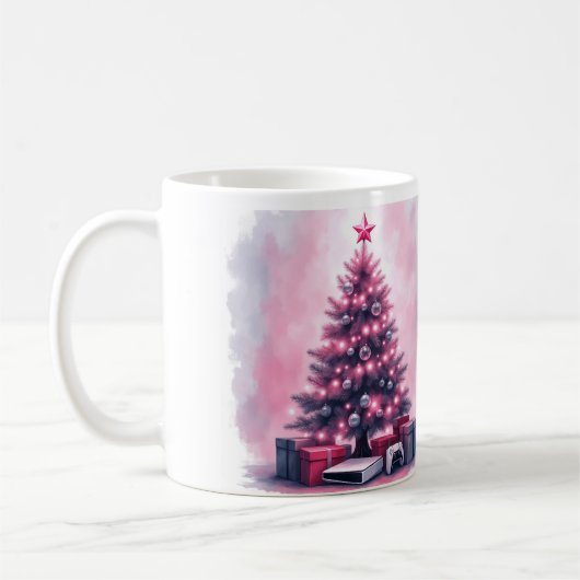 Gamer-Weihnachtstasse Kaffeetasse (Links)