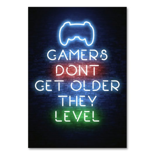 Gamer werden nicht älter tischnummer (Vorderseite)