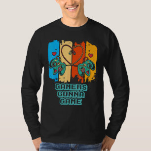 Gamer werden zocken  Gaming Humor Spielervideo  T-Shirt