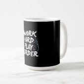 Gamer Word Hard Play Harder Kaffeetasse (VorderseiteRechts)