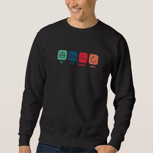 Gamer Workout Training PC Game war Gaming Gamblin Sweatshirt (Vorderseite)