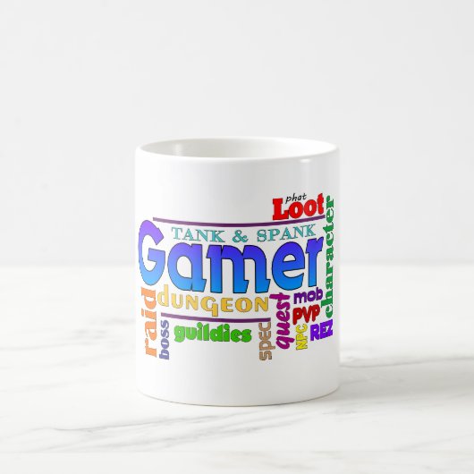 Gamer-Wort-Kunst-Tasse Kaffeetasse (Mittel)