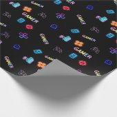 Gamer Wrapping Paper Geschenkpapier (Ecke)