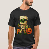 Gamer Xel Pumpkin Mummy Men Kids Boy Halloween Fun T-Shirt (Vorderseite)