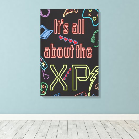 Gamer XP Leinwanddruck (Insitu (Holzboden))
