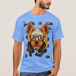 Gamer Yorkshire Terrier Gaming Video Game Player B T-Shirt