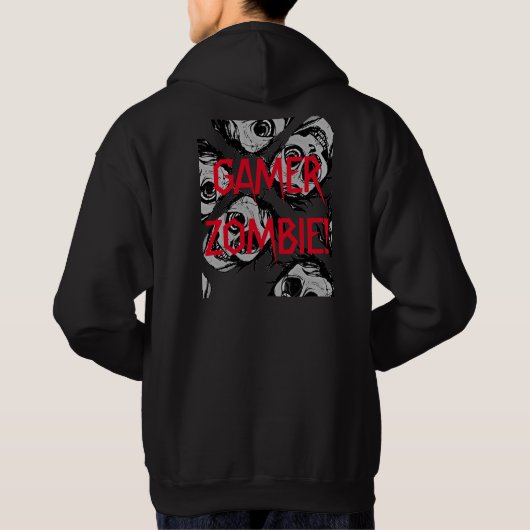 Gamer Zombie Hoodie (Rückseite)