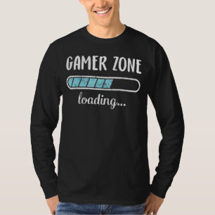 Gamer Zone Loading Family Friends Spaß Trendy Pos T-Shirt