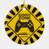 Gamer Zone Video Gaming Ornament (Hinten)
