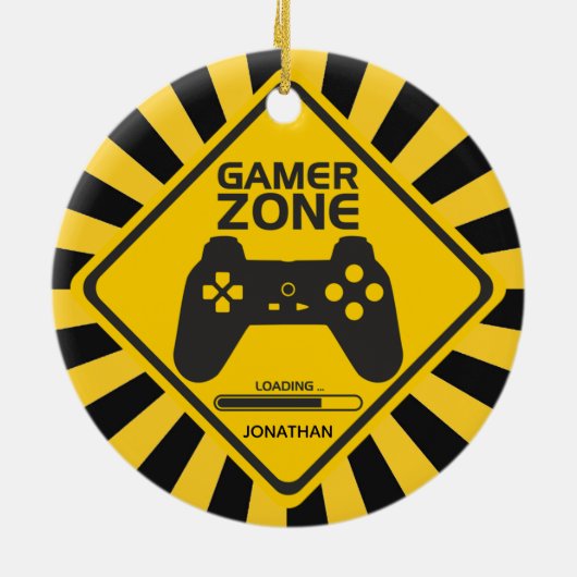 Gamer Zone Video Gaming Ornament (Hinten)