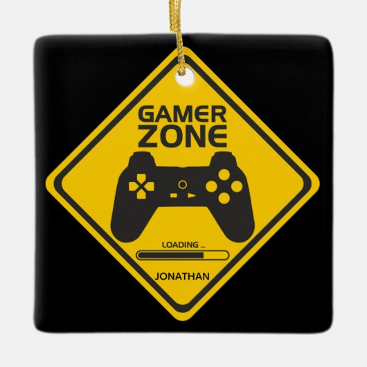 Gamer Zone Video Gaming Ornament (Vorderseite)