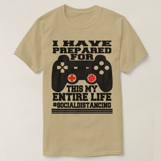 Gamer Zuhause T-Shirt (Design vorne)