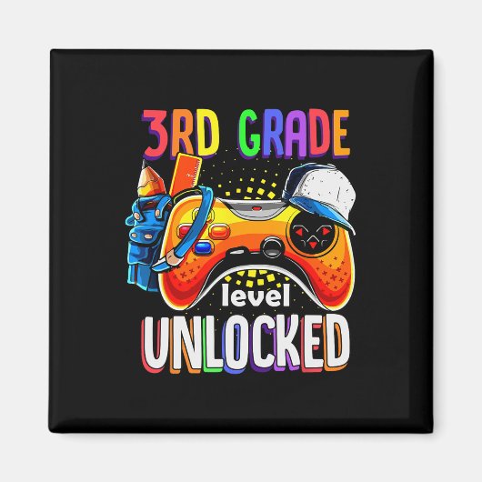 Gamer zurück zur Schule Gamepad 3. Stufe Magnet (Vorne)