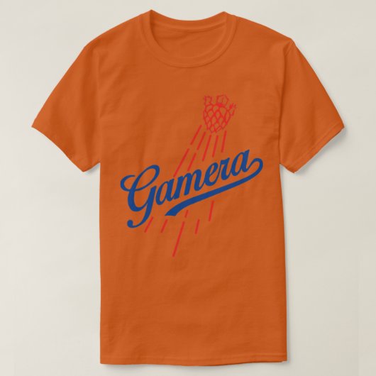 GAMERA Baseball-Stil T-Shirt (Design vorne)
