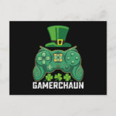 Gamerchaun Gamer Gaming Games St Patrick's Day Postkarte (Vorderseite)
