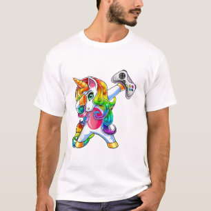 Gamercorn Dabbing Einhorn Videospiel-Controller Ga T-Shirt